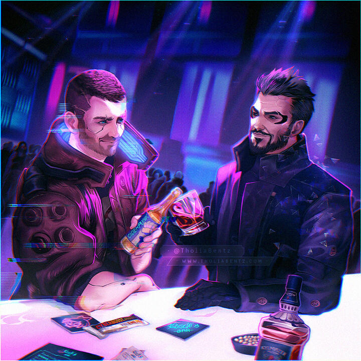 [ · 2020 · ] Cyberypunk 2077 x Deus Ex - Launch Celebration art