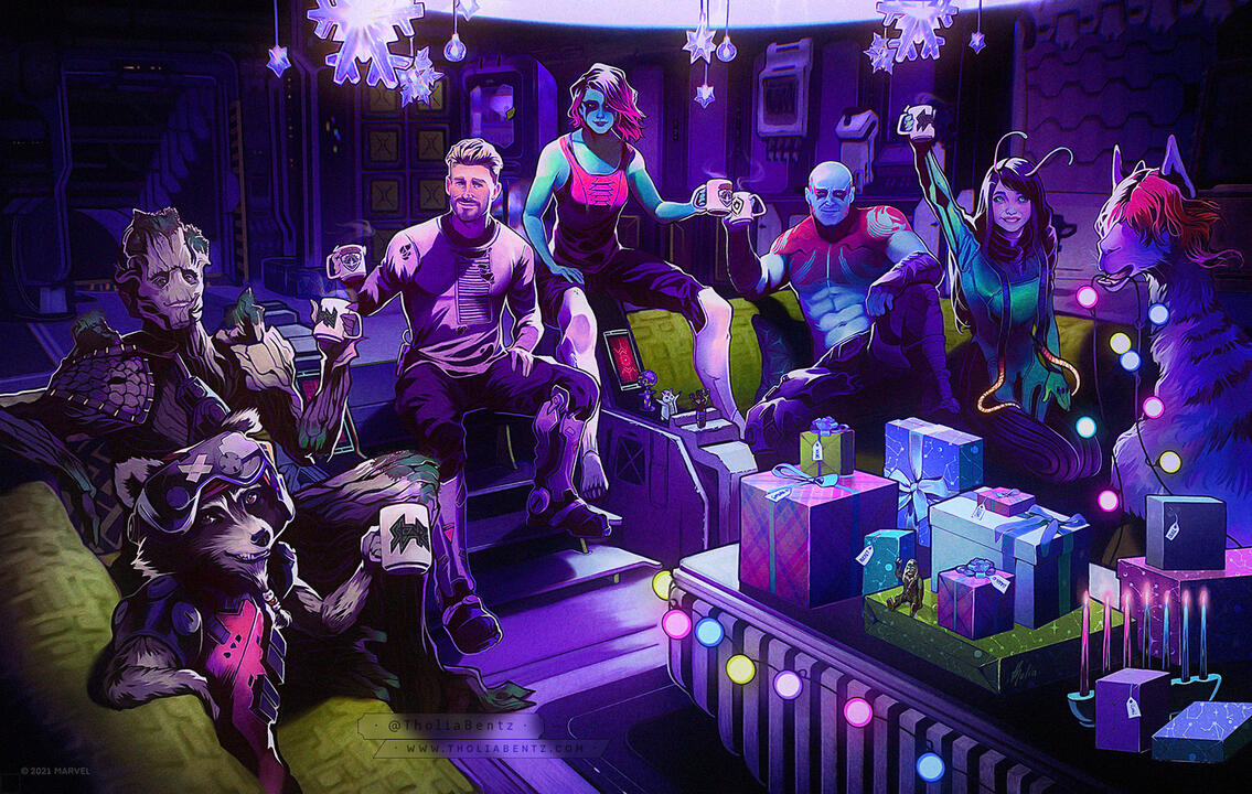 [ · 2021 · ] Guardians of the Galaxy - Holiday art
