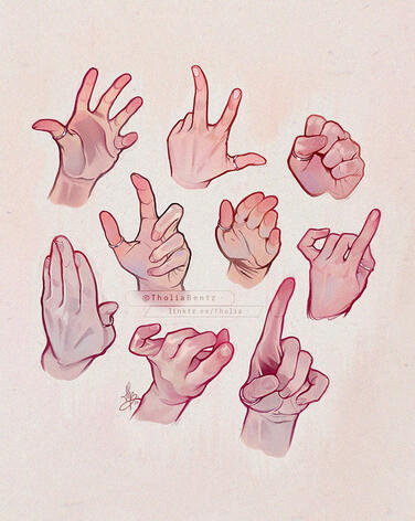 Studies-hands